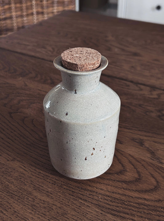 Corked bottle jar